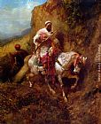 Adolf Schreyer The Warrier painting